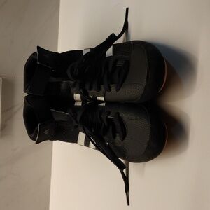 Adidas Black and White Hi Top Sneakers